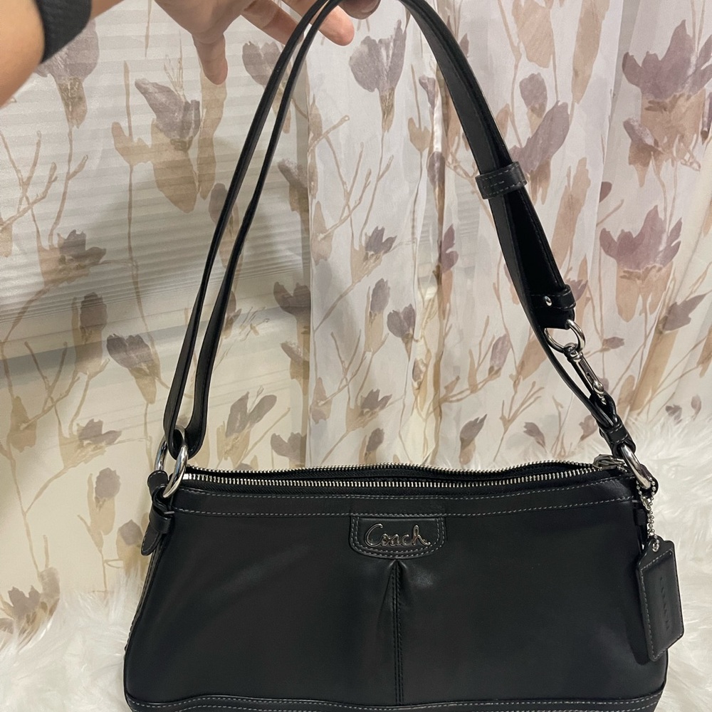 ✨COACH PARK LEATHER DUFFLE F19729 BLACk VINTAGE EXCELLENT CONDITION - Picture 2 of 9